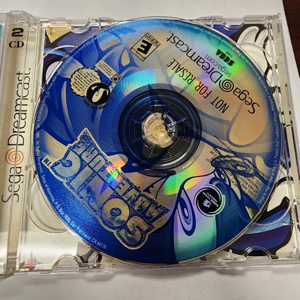 Sonic Adventure: Limited Edition (Sega Dreamcast)/Regular CASE 2-Disk